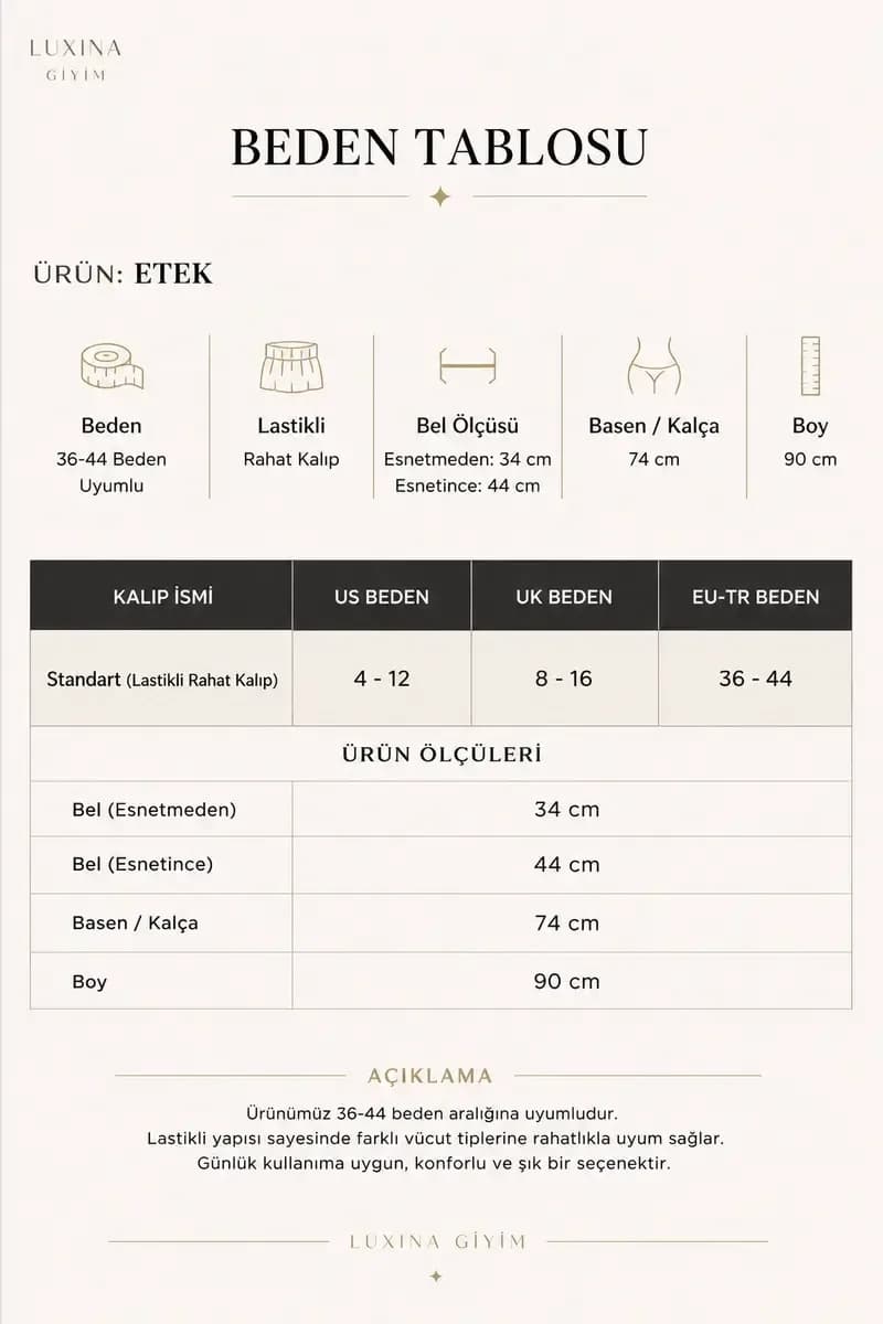 Kadın Beyaz Poplin Kumaş Uzun Etek Beli Lastikli Günlük Maxi Etek 90 CM 7